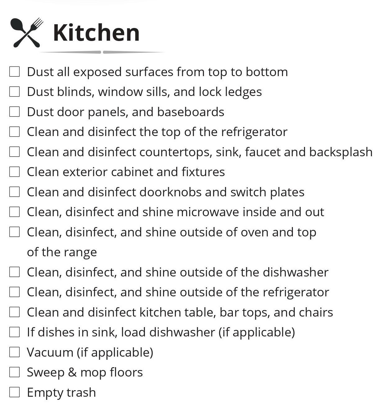 Kitchen Cleaning - Thorough Janitorial