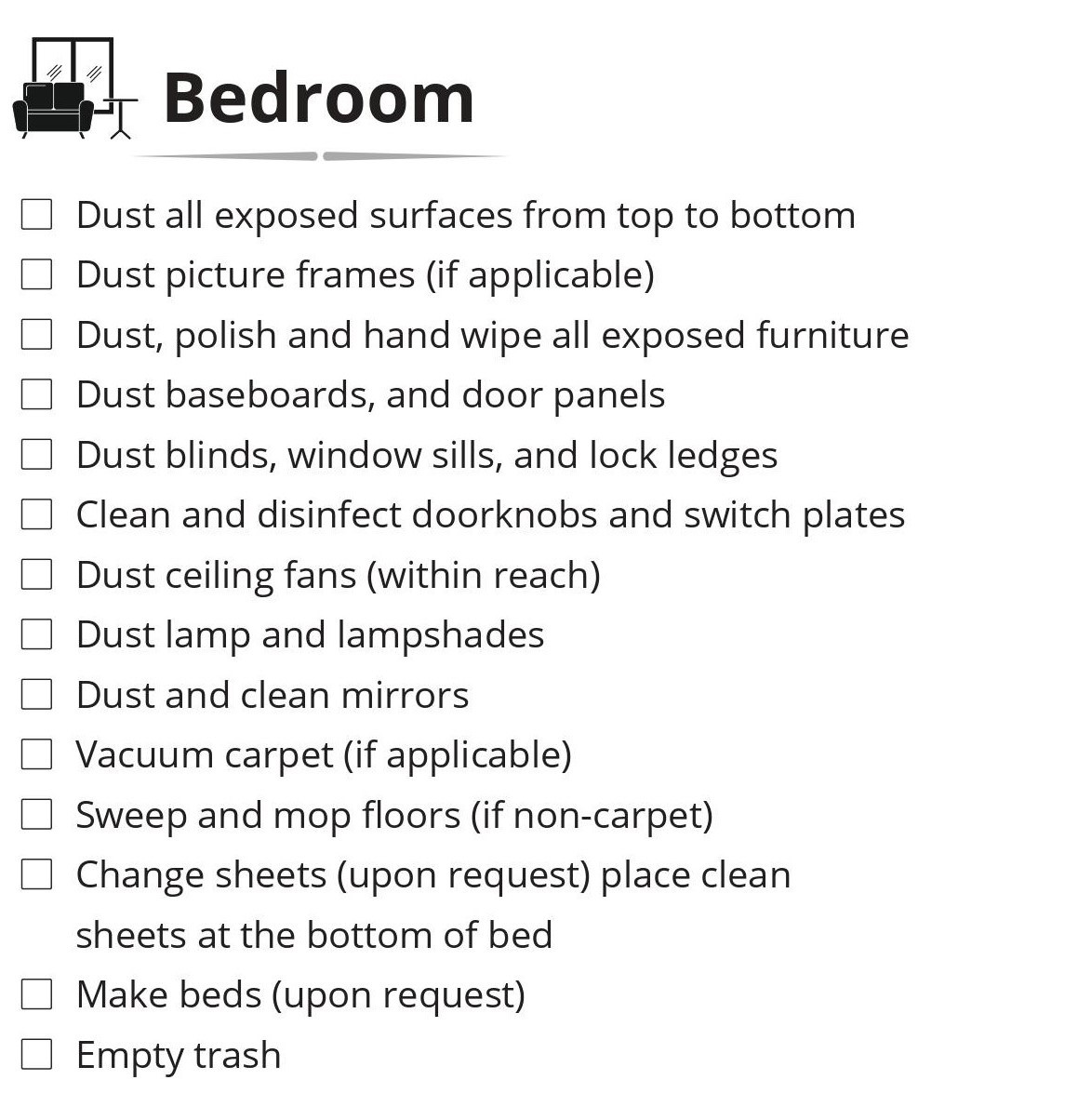 Bedroom Cleaning - Thorough Janitorial