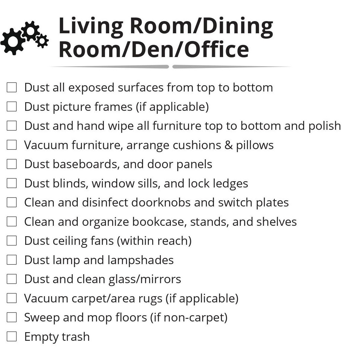 Living Room Cleaning - Thorough Janitorial