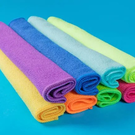 colored coded microfiber towels